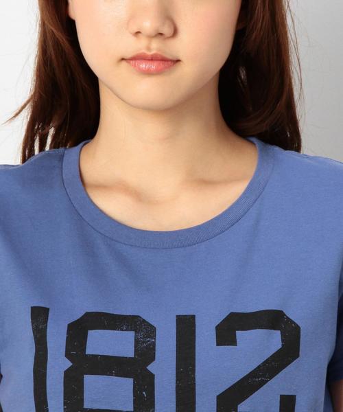 coen（コーエン）の「カレッジプリントＴシャツ（Tシャツ/カットソー・レディース・パープル/ホワイト/ブラック・MEDIUM/LARGE）」の15枚目の写真