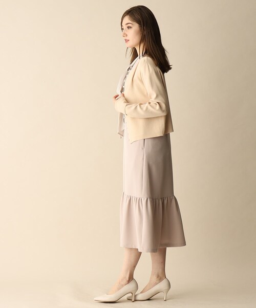 OPAQUE.CLIP（オペークドットクリップ）の「◆パール調ボタンニットカーディガン（カーディガン/ボレロ・レディース・ネイビー/ナチュラル/グレー・38）」の18枚目の写真