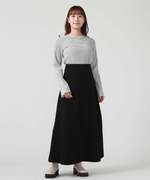 archives（アルシーヴ）の「フリルメローＴＯＰＳ（Tシャツ/カットソー・レディース・ネイビー/ピンク/ブラック/グレー・MEDIUM）」の8枚目の写真