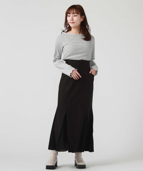 archives（アルシーヴ）の「フリルメローＴＯＰＳ（Tシャツ/カットソー・レディース・ネイビー/ピンク/ブラック/グレー・MEDIUM）」の21枚目の写真