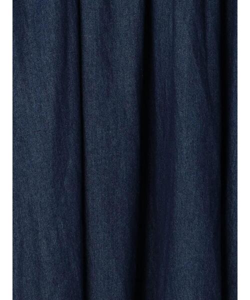 Samansa Mos2（サマンサ モスモス）の「デニムギャザーシャツワンピース（ワンピース・レディース・ネイビー・ﾌﾘ-）」の21枚目の写真