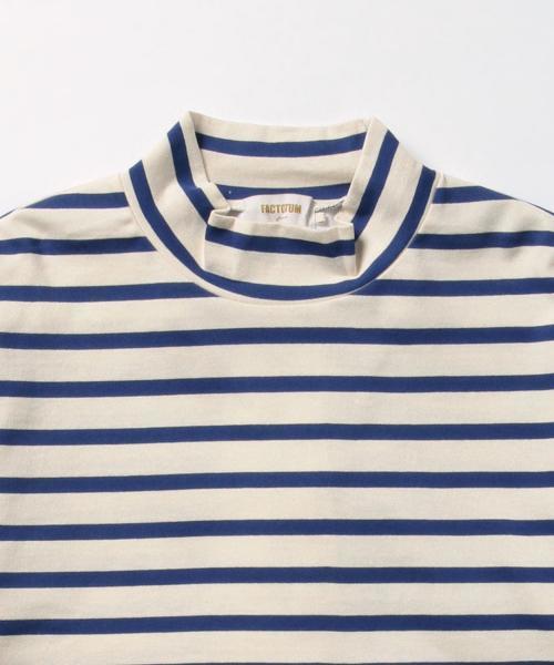 Ray BEAMS（レイビームス）の「●FACTOTUM FEMME / 別注 ボーダートップス（Tシャツ/カットソー・レディース・ホワイト/グレー・ONE SIZE）」の4枚目の写真