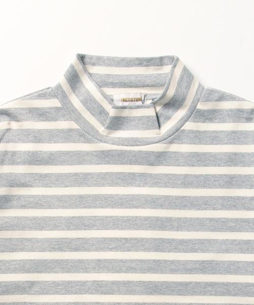 Ray BEAMS（レイビームス）の「●FACTOTUM FEMME / 別注 ボーダートップス（Tシャツ/カットソー・レディース・ホワイト/グレー・ONE SIZE）」の6枚目の写真