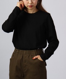 PAGE ONE コットンコーマ糸長袖Tシャツ