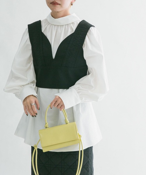 KBF（ケイビーエフ）の「2WAYボリュームスリーブブラウス（シャツ/ブラウス・レディース・オフホワイト/アイボリー/グリーン系その他・ONE）」の5枚目の写真