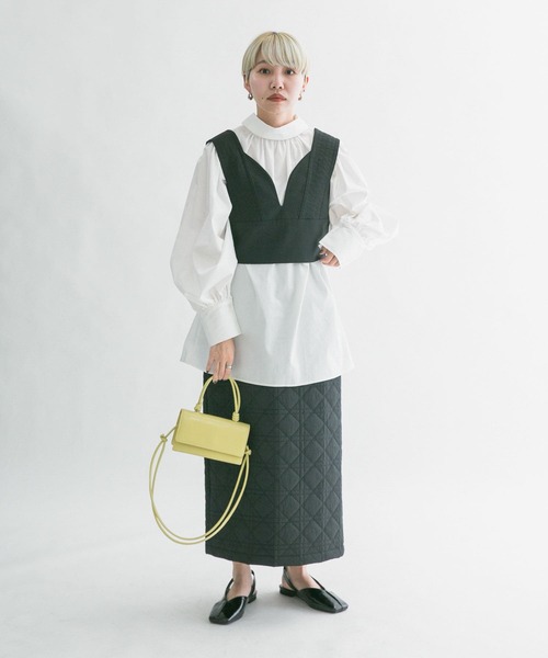 KBF（ケイビーエフ）の「2WAYボリュームスリーブブラウス（シャツ/ブラウス・レディース・オフホワイト/アイボリー/グリーン系その他・ONE）」の8枚目の写真