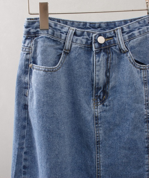 SpRay(スプレイ)の「デニムスリットロングスカート(デニムスカート・レディース・ブラック/サックスブルー/ブルー・SMALL/MEDIUM)」の13枚目の写真