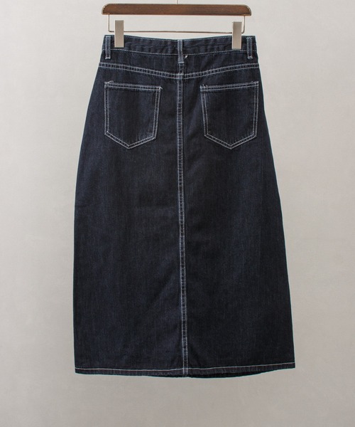 SpRay(スプレイ)の「デニムスリットロングスカート(デニムスカート・レディース・ブラック/サックスブルー/ブルー・SMALL/MEDIUM)」の8枚目の写真