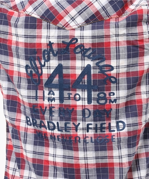AVIREX(アヴィレックス)の「avirex/アヴィレックス/レディース/ S/S BACK EMBROIDERY CHECK SHIRT/半袖 バック刺繍 チェックシャツ(シャツ/ブラウス・レディース・レッド/イエロー・MEDIUM/SMALL)」の10枚目の写真