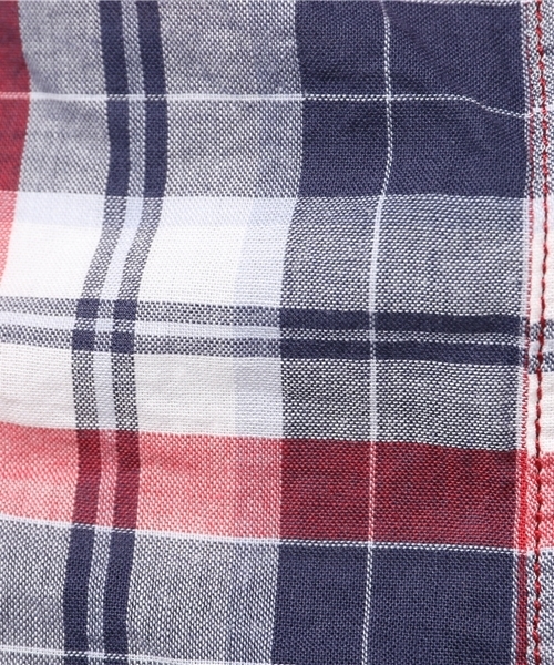 AVIREX(アヴィレックス)の「avirex/アヴィレックス/レディース/ S/S BACK EMBROIDERY CHECK SHIRT/半袖 バック刺繍 チェックシャツ(シャツ/ブラウス・レディース・レッド/イエロー・MEDIUM/SMALL)」の12枚目の写真
