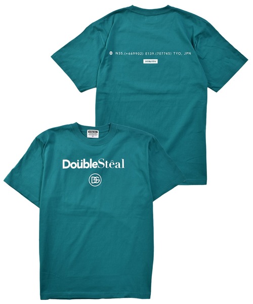DOUBLE STEAL(ダブルスティール)の「DS & サークルロゴ Tシャツ(Tシャツ/カットソー・メンズ・ブラック/グリーン系その他/ホワイト・LARGE/MEDIUM/X-LARGE/XX-LARGE)」の1枚目の写真