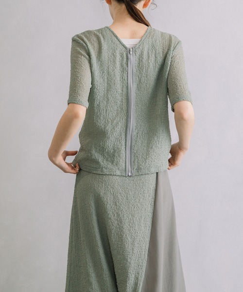 MARECHAL TERRE（マルシャルテル）の「2Wayジップトップス（その他トップス・レディース・ライトグリーン/ダークブルー/アイボリー/ブラック・MEDIUM）」の20枚目の写真
