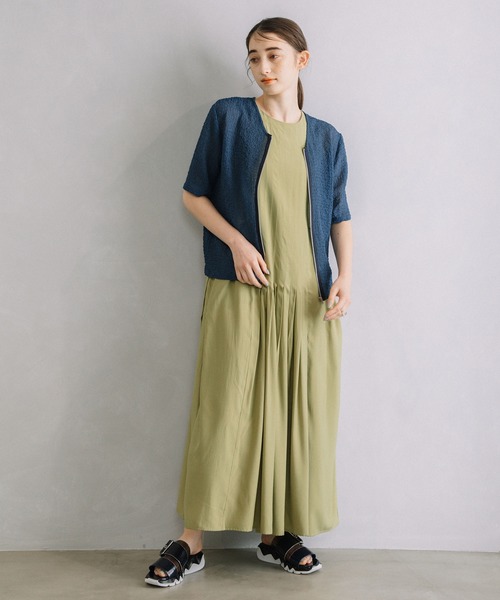 MARECHAL TERRE（マルシャルテル）の「2Wayジップトップス（その他トップス・レディース・ライトグリーン/ダークブルー/アイボリー/ブラック・MEDIUM）」の10枚目の写真