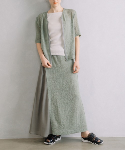 MARECHAL TERRE（マルシャルテル）の「2Wayジップトップス（その他トップス・レディース・ライトグリーン/ダークブルー/アイボリー/ブラック・MEDIUM）」の21枚目の写真