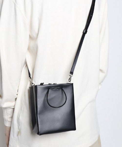 UNKNOWN PRODUCTS（アンノウンプロダクツ）の「【UNKNOWN PRODUCTS】Leather Paper Bag Mini（ショルダーバッグ・レディース・ブラック/ブラウン/グリーン・FREE）」の17枚目の写真