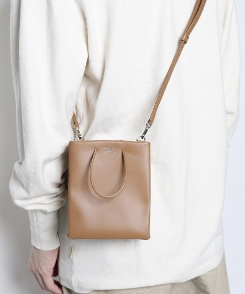 UNKNOWN PRODUCTS（アンノウンプロダクツ）の「【UNKNOWN PRODUCTS】Leather Paper Bag Mini（ショルダーバッグ・レディース・ブラック/ブラウン/グリーン・FREE）」の13枚目の写真