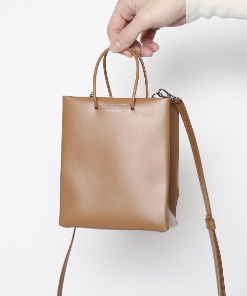UNKNOWN PRODUCTS（アンノウンプロダクツ）の「【UNKNOWN PRODUCTS】Leather Paper Bag Mini（ショルダーバッグ・レディース・ブラック/ブラウン/グリーン・FREE）」の21枚目の写真