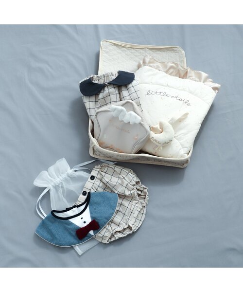 apres les cours（アプレレクール）の「チェック・花柄襟付きボディースーツ（ロンパース・キッズ・ピンク/アイボリー・70/80）」の14枚目の写真