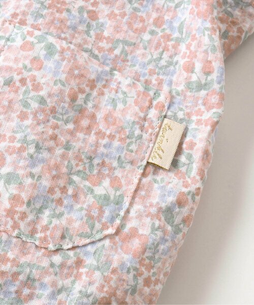 apres les cours（アプレレクール）の「チェック・花柄襟付きボディースーツ（ロンパース・キッズ・ピンク/アイボリー・70/80）」の20枚目の写真