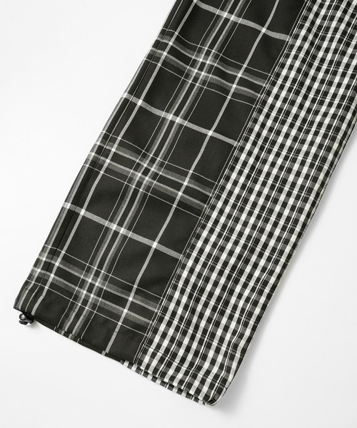 X-girl(エックスガール)の「PLAID EASY PANTS(その他パンツ・レディース・ブルー/ブラック/ブラウン・S/M)」の4枚目の写真