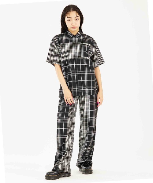 X-girl(エックスガール)の「PLAID EASY PANTS(その他パンツ・レディース・ブルー/ブラック/ブラウン・S/M)」の20枚目の写真