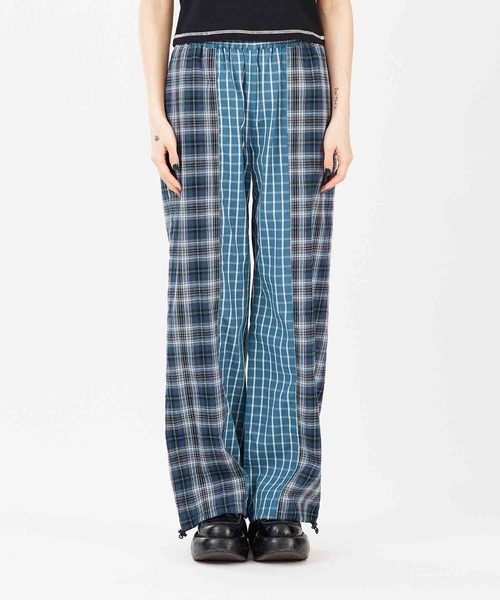 X-girl(エックスガール)の「PLAID EASY PANTS(その他パンツ・レディース・ブルー/ブラック/ブラウン・S/M)」の22枚目の写真