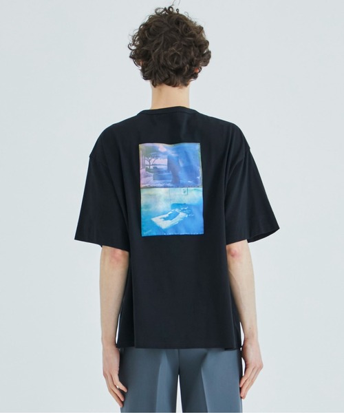 th products(ティーエイチプロダクト)の「【th products)/ティーエイチプロダクツ】DY Drop Shoulder Tee(Tシャツ/カットソー・メンズ・ブラック/ホワイト・2/1)」の14枚目の写真