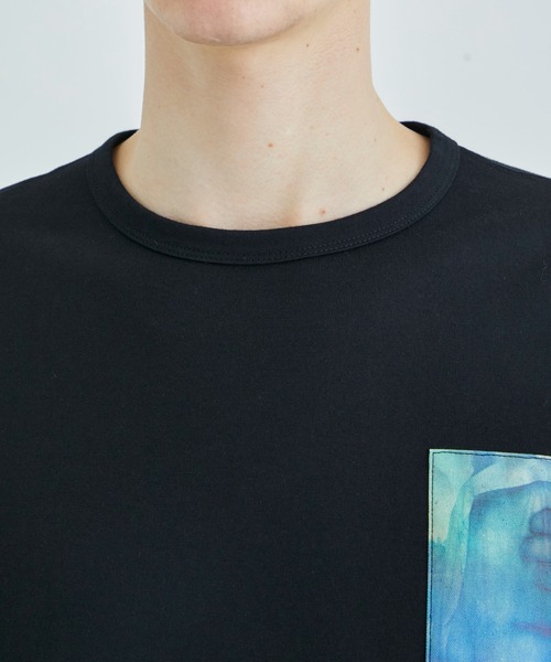 th products(ティーエイチプロダクト)の「【th products)/ティーエイチプロダクツ】DY Drop Shoulder Tee(Tシャツ/カットソー・メンズ・ブラック/ホワイト・2/1)」の15枚目の写真