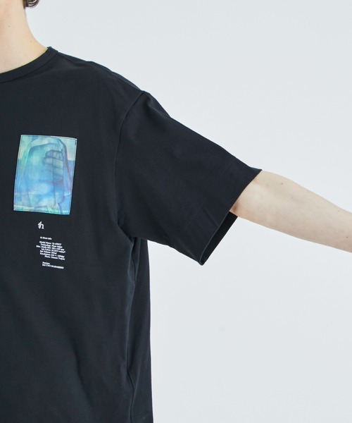 th products(ティーエイチプロダクト)の「【th products)/ティーエイチプロダクツ】DY Drop Shoulder Tee(Tシャツ/カットソー・メンズ・ブラック/ホワイト・2/1)」の17枚目の写真