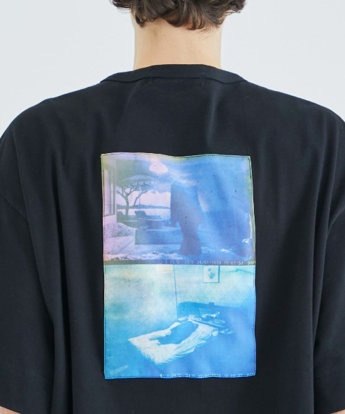 th products(ティーエイチプロダクト)の「【th products)/ティーエイチプロダクツ】DY Drop Shoulder Tee(Tシャツ/カットソー・メンズ・ブラック/ホワイト・2/1)」の18枚目の写真