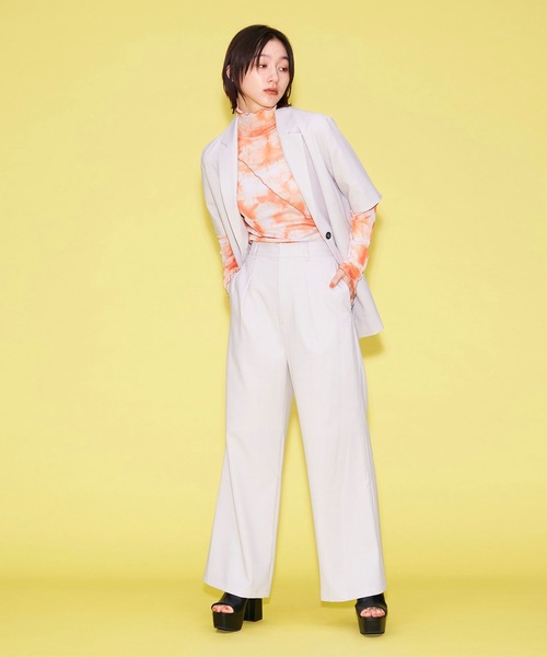 リネンジャケットブラウス コットンリネンオープンカラーシャツ（シャツ/ブラウス