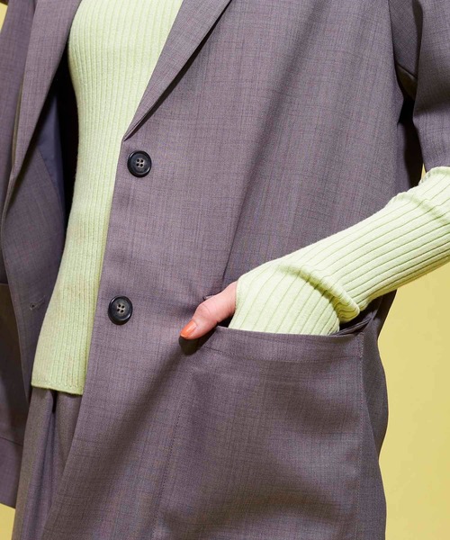 リネンジャケットブラウス コットンリネンオープンカラーシャツ（シャツ/ブラウス