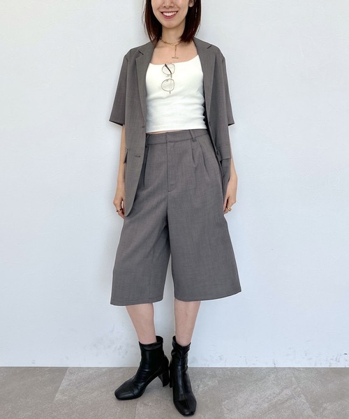 FOREVER 21(フォーエバー トゥエンティーワン)の「【セットアップ対応】リネンライクジャケット(シャツ/ブラウス・レディース・グレー系その他/グレー/ブラック・SMALL/MEDIUM)」の19枚目の写真