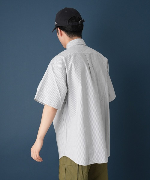 GEVACO(ゲバコ)の「【GEVACO / ゲバコ】オックス半袖ボタンダウンシャツ(シャツ/ブラウス・メンズ・ブルー/ブラック/パープル/ホワイト・MEDIUM/LARGE)」の13枚目の写真