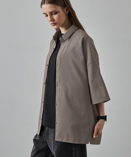 toogood◆THE ANCHORSMITH TOP/半袖ブラウス/XS/コットン/WHT/無地// ドットシャーリングブラウス