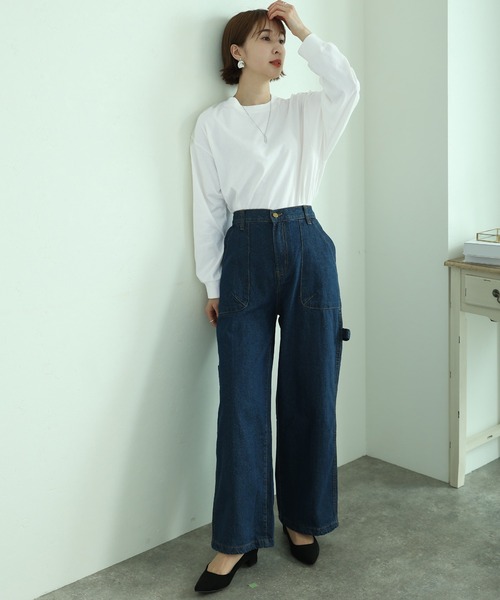 ElegChic(エレグシック)の「後ろボタン ロング スリーブカットソー(Tシャツ/カットソー・レディース・オフホワイト/チャコールグレー/杢グレー/ブラック/カーキ・M/XL/4L)」の16枚目の写真
