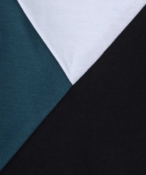 ANPAS(アンパス)の「Ponte Fabric Color Switching Design T-shirt/ポンチ 切り替え オーバーサイズ Tシャツ(Tシャツ/カットソー・メンズ・ブラック系その他/ホワイト系その他/ベージュ系その他・M/L)」の5枚目の写真