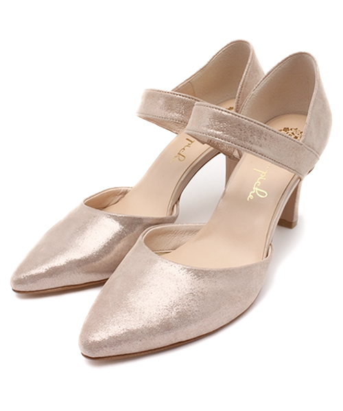 PICHE ABAHOUSE（ピシェ アバハウス）の「ポインテッドセパレートパンプス（パンプス・レディース・ブラック/ライトブルー/ピンクゴールド・36/37/38/35/34/39/40）」の3枚目の写真