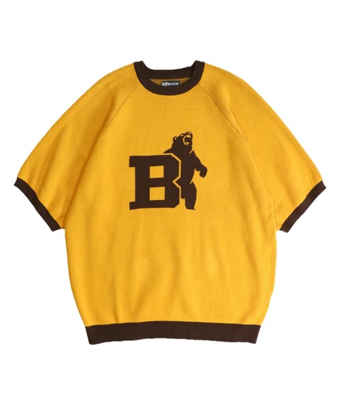C.E.L.STORE（セルストア）の「THE BOOK STORE/ザブックストア COLLEGE SS SWEATER カレッジSSセーター（ニット/セーター・メンズ・ネイビー/マスタード/ブラック・MEDIUM/LARGE）」の5枚目の写真