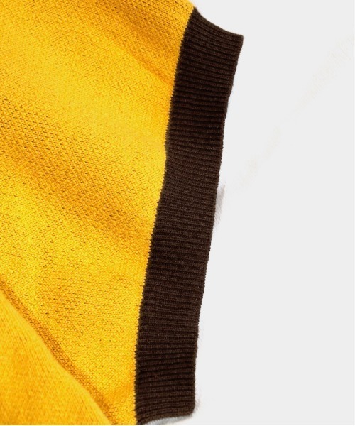 C.E.L.STORE（セルストア）の「THE BOOK STORE/ザブックストア COLLEGE SS SWEATER カレッジSSセーター（ニット/セーター・メンズ・ネイビー/マスタード/ブラック・MEDIUM/LARGE）」の9枚目の写真