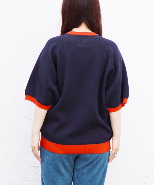 C.E.L.STORE（セルストア）の「THE BOOK STORE/ザブックストア COLLEGE SS SWEATER カレッジSSセーター（ニット/セーター・メンズ・ネイビー/マスタード/ブラック・MEDIUM/LARGE）」の20枚目の写真
