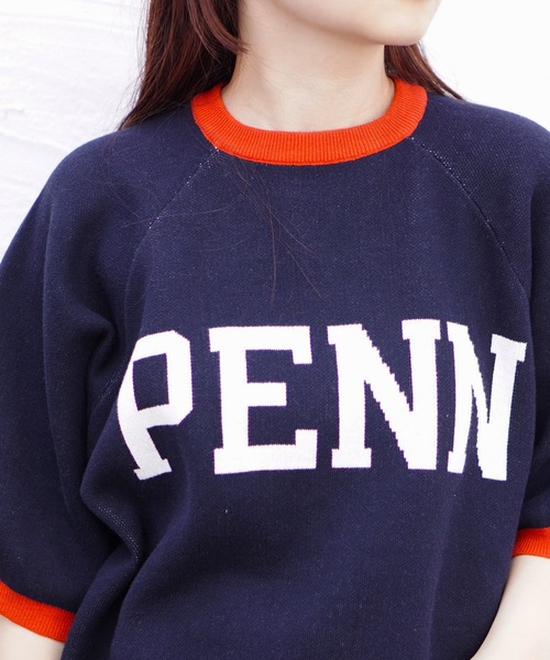C.E.L.STORE（セルストア）の「THE BOOK STORE/ザブックストア COLLEGE SS SWEATER カレッジSSセーター（ニット/セーター・メンズ・ネイビー/マスタード/ブラック・MEDIUM/LARGE）」の21枚目の写真