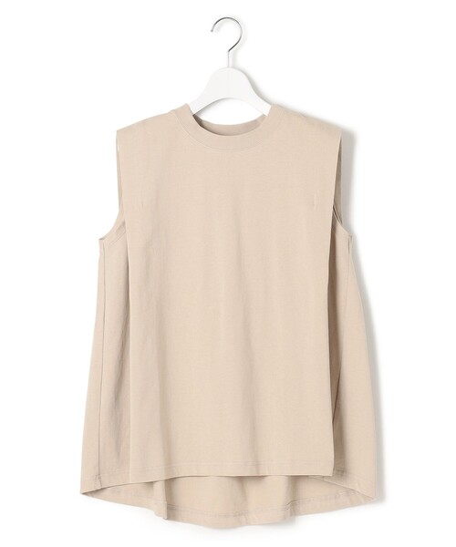 J.PRESS YORK STREET(ジェイプレスヨークストリート)の「【WOMEN】タックノースリーブ プルオーバー(Tシャツ/カットソー・レディース・ライトグレー系/ベージュ系/ダークグリーン系/ネイビー系・F)」の3枚目の写真