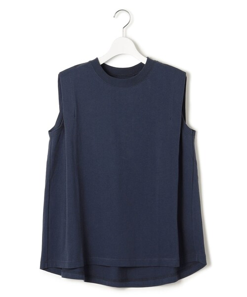 J.PRESS YORK STREET(ジェイプレスヨークストリート)の「【WOMEN】タックノースリーブ プルオーバー(Tシャツ/カットソー・レディース・ライトグレー系/ベージュ系/ダークグリーン系/ネイビー系・F)」の4枚目の写真
