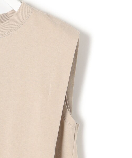 J.PRESS YORK STREET(ジェイプレスヨークストリート)の「【WOMEN】タックノースリーブ プルオーバー(Tシャツ/カットソー・レディース・ライトグレー系/ベージュ系/ダークグリーン系/ネイビー系・F)」の11枚目の写真