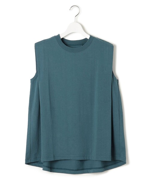 J.PRESS YORK STREET(ジェイプレスヨークストリート)の「【WOMEN】タックノースリーブ プルオーバー(Tシャツ/カットソー・レディース・ライトグレー系/ベージュ系/ダークグリーン系/ネイビー系・F)」の16枚目の写真