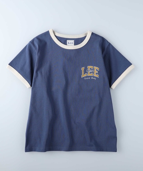 Lee(リー)の「【Lee】ワンポイントリンガーTシャツ(Tシャツ/カットソー・レディース・ブルー・M/L)」の11枚目の写真