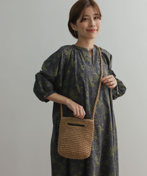 URBAN RESEARCH DOORS（アーバンリサーチドアーズ）の「ペーパーミニショルダーバッグ（ショルダーバッグ・レディース・ブラック/ベージュ・-）」の2枚目の写真