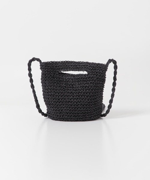 URBAN RESEARCH DOORS（アーバンリサーチドアーズ）の「ペーパーミニショルダーバッグ（ショルダーバッグ・レディース・ブラック/ベージュ・-）」の7枚目の写真