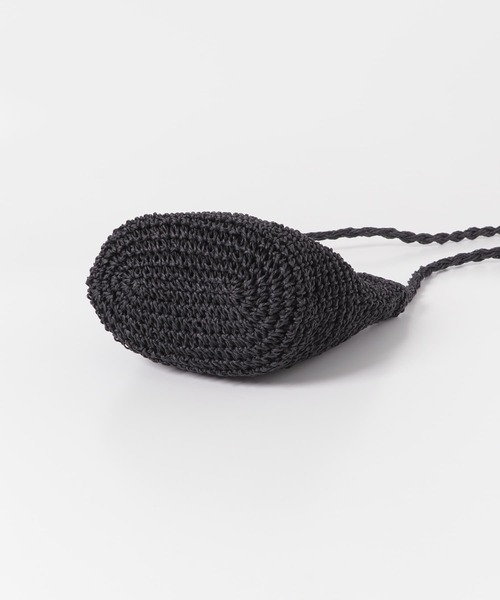 URBAN RESEARCH DOORS（アーバンリサーチドアーズ）の「ペーパーミニショルダーバッグ（ショルダーバッグ・レディース・ブラック/ベージュ・-）」の5枚目の写真